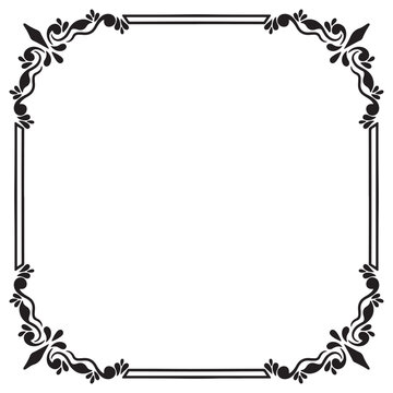 border frame deco. Vector simple vertical line signboard