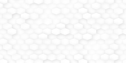 Poster - Abstract cube hexagon shape background. Vector banner design. abstract background with simple hexagonal elements. Medical. Vector digital art banner
