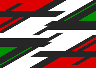 Aufkleber - Abstract background with some colorful geometric lines and with some copy space area
