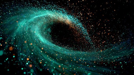 Wall Mural - Abstract Colorful Space Galaxy Background