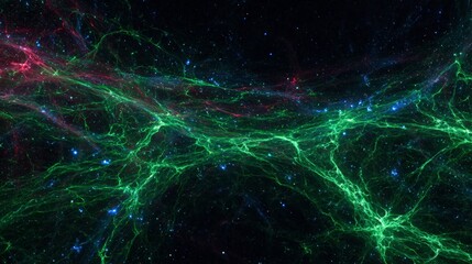 Wall Mural - Abstract Colorful Cosmic Space Nebula