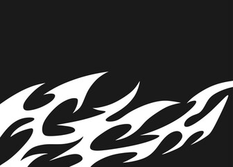Poster - Simple background with flame pattern and with some copy space area