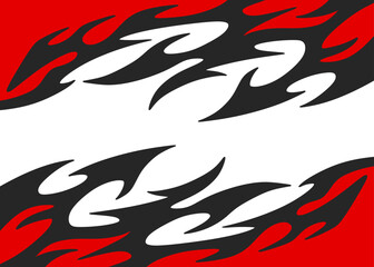 Poster - Simple background with flame pattern and with some copy space area