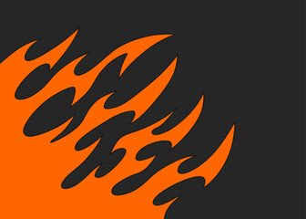Aufkleber - Simple background with flame pattern and with some copy space area