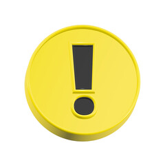 Poster - alert sign icon 3d rendering