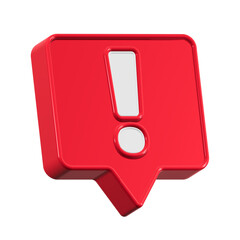 Poster - alert sign icon 3d rendering