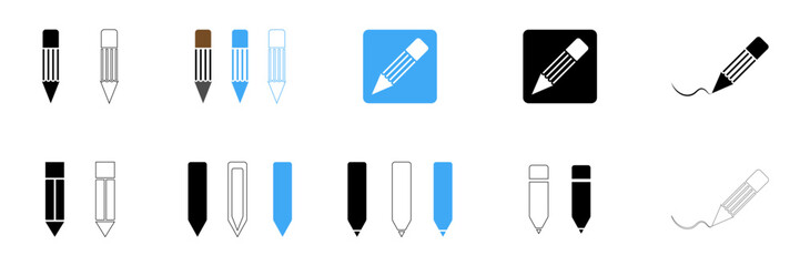 Poster - pencil icons 