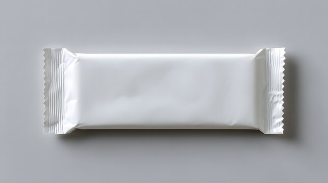 White Candy Bar Packaging – Flat Mockup