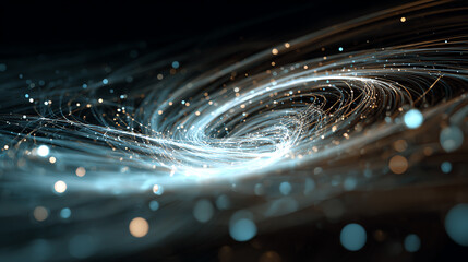 Aufkleber - A captivating cosmic swirl of light and energy, illustrating the beauty of the universe and its celestial phenomena.
