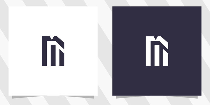 letter m logo design vector