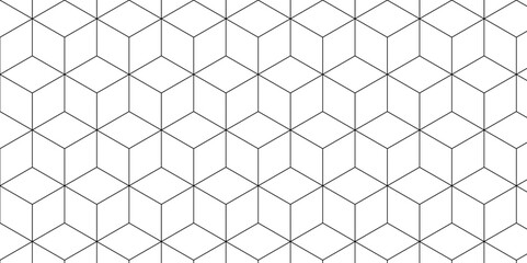 Fototapete - Abstract seamless triangle grid metal Hexagon honeycomb technology structure seamless tile pattern design.	