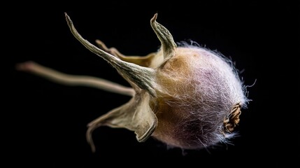 Poster - Close-up view of a dried flower seed pod.