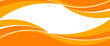 © fathor - Vector orange line background curve element with white space for text and message design, overlapping layers, vector