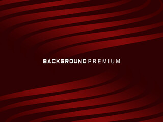 Poster - Abstract red geometric lines on red background. Modern shiny gradient red futuristic pattern. Futuristic technology concept, suitable for cover, poster, banner, flyer, website, etc.	
