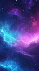 Wall Mural - a majestic and cosmic nebula set against a deep space background. this captures the awe-inspiring be