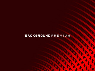 Poster - Abstract red geometric lines on red background. Modern shiny gradient red futuristic pattern. Futuristic technology concept, suitable for cover, poster, banner, flyer, website, etc.	
