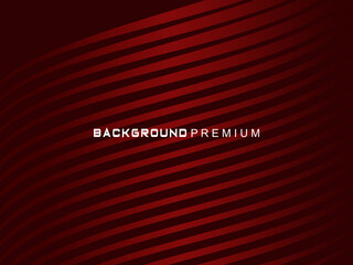 Poster - Abstract red geometric lines on red background. Modern shiny gradient red futuristic pattern. Futuristic technology concept, suitable for cover, poster, banner, flyer, website, etc.	
