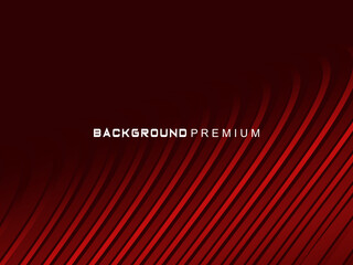 Poster - Abstract red geometric lines on red background. Modern shiny gradient red futuristic pattern. Futuristic technology concept, suitable for cover, poster, banner, flyer, website, etc.	
