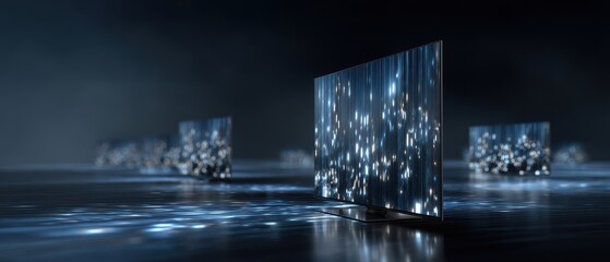 Poster - Next generation bezel-less smart television design with modern technology