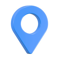 Fototapete - pin location map geo symbol 3d rendering
