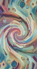 Leinwandbilder - Swirling colors creating a captivating artistic vortex of fluidity and motion