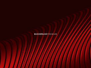 Poster - Abstract red geometric lines on red background. Modern shiny gradient red futuristic pattern. Futuristic technology concept, suitable for cover, poster, banner, flyer, website, etc.	
