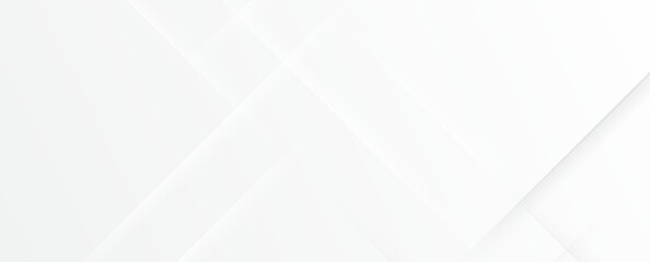 Wall Mural - modern light grey and white subtle shadows lines abstract background.