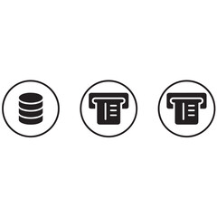 Fototapete - High-tech business icons set for web and mobile communication design featuring glossy 3d vector symbols of phone, computer, internet, document, and data files