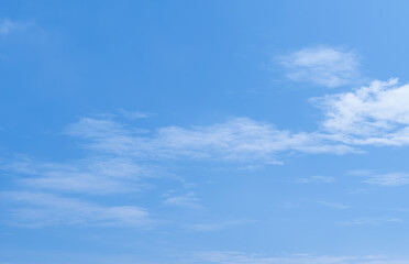 Wall Mural - sky blue,cloud background,horizon summer clear sky over beach, landscape nature sunrise in winter,sp