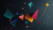 © Ansa - Abstract data visualization with vibrant geometric shapes, symbolizing business analytics on a dark background.