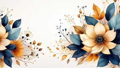 Poster - Floral arrangement design art studio digital illustration creative space aesthetic viewpoint nature inspired art