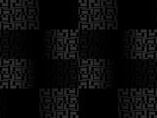 Poster - Black metal texture steel background. Perforated metal sheet.	
