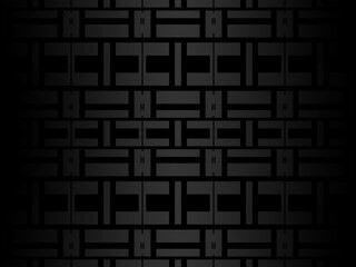 Poster - Black metal texture steel background. Perforated metal sheet.	
