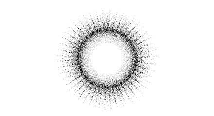 Poster - Abstract halftone circle design with grunge texture effect