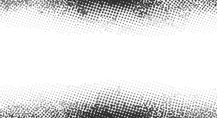 Poster - Abstract halftone background with gradient dots and vintage pop art st