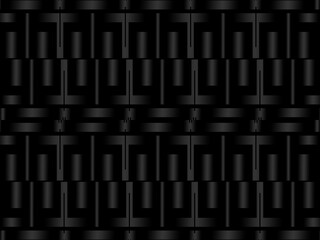 Poster - Black metal texture steel background. Perforated metal sheet.	
