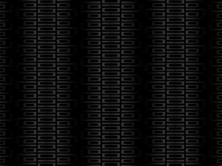 Poster - Black metal texture steel background. Perforated metal sheet.	
