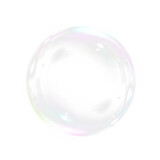Bubble, soap, transparent, water, clean — shiny PNG sphere with iridescent glow. PNG Overlay of floating soap bubble on transparent background, ideal for air, foam or detergent-themed visuals.