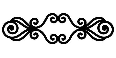 Poster - Elegant flourish design element for invitations and cards lends a touch of sophistication and timeless beauty to your creative projects