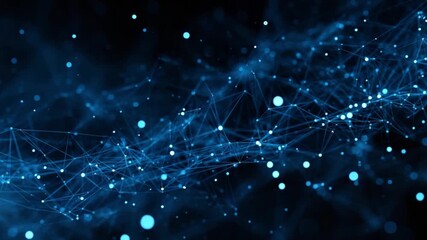 Poster - Digital Connectivity: A captivating digital rendering of interconnected nodes and flowing lines.