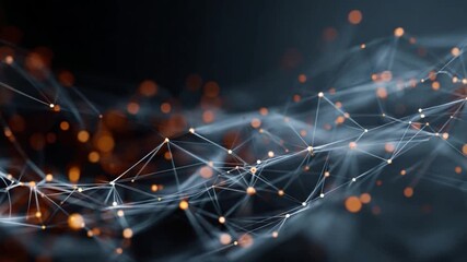 Poster - Digital Connectivity: An abstract rendering of a dynamic digital network, its interconnected nodes and luminous pathways suggesting a world of seamless connection and data flow.