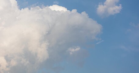 Wall Mural - Accelerated footage of rapidly shifting cloud layers