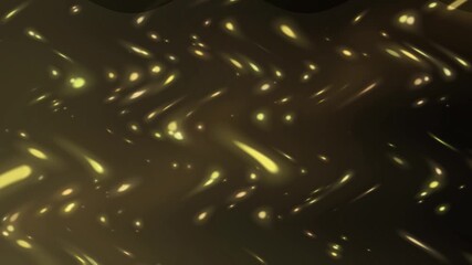 Waving light dust, lights on a green background abstract.
