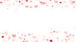 © Hasti - valentines day hearts and shiny gold glitter dust border frame on transparent background, png love and passion 14 February and anniversary social media design element
