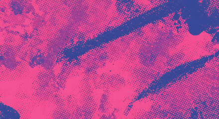 Poster - Abstract Texture with Pink and Blue Splashes: A striking display of textures, featuring a blend of pink and blue paint, creates a captivating abstract scene full of energy and visual appeal.