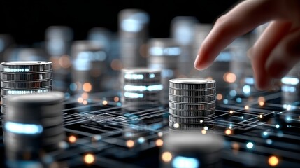 Poster - Exploring Financial Evolution Blockchain Technology and Digital Currency in the Modern Internet Era