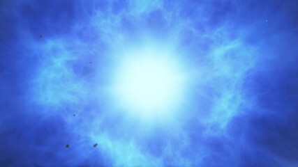Wall Mural - supernova explosion in outer space. stellar explosion in 4k.