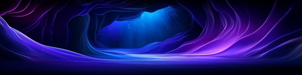 Poster - Vibrant Abstract Gradient Art Featuring Fluid Curves and Smooth Color Blends for Modern Design