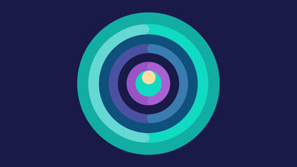 circular ripple pattern bokeh lights teal