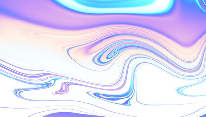 Poster - Blue and purple marble acrylic overlay pattern with a transparent background.